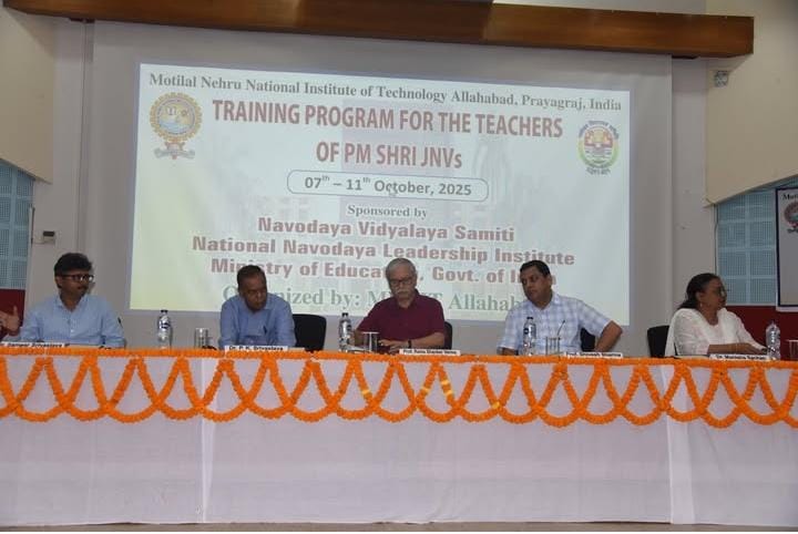 Training Program for the Teachers of PM SHRI JNVs organized by MNNITA, Prayagraj